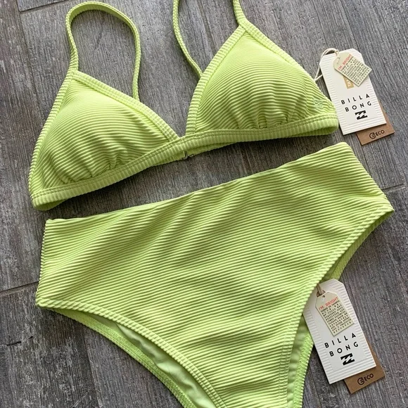 π₯π₯BILLABONG - TANLINES FIXED TRIANGLE MAUI BIKINI SETπ₯π₯ - Picture 5 of 9